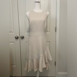 Banana republic off white with black dots dress size 4